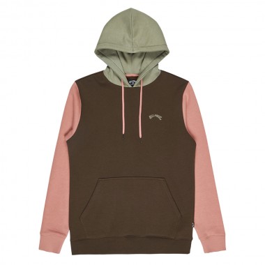 BILLABONG ARCH BLOCK HOODIE DARK CEDAR
