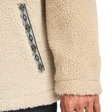 BILLABONG BOUNDARY TOMBSTONE HALF ZIP MOCK NECK FLEECE DESERT