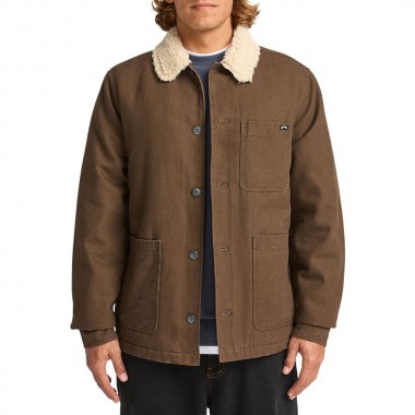 BILLABONG CHORE SHERPA JACKET DARK CEDAR
