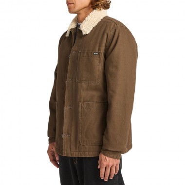 BILLABONG CHORE SHERPA JACKET DARK CEDAR
