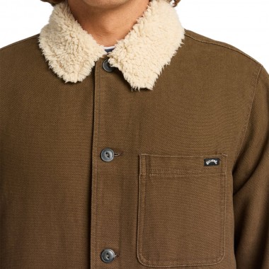 BILLABONG CHORE SHERPA JACKET DARK CEDAR