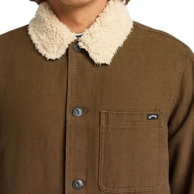 BILLABONG CHORE SHERPA JACKET DARK CEDAR
