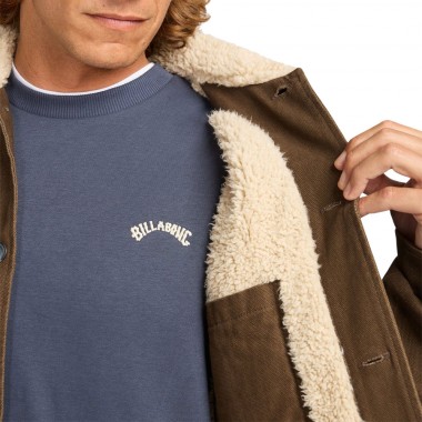 BILLABONG CHORE SHERPA JACKET DARK CEDAR