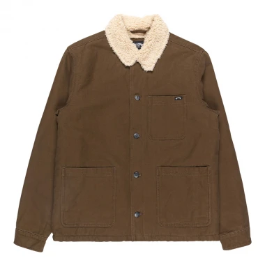BILLABONG CHORE SHERPA JACKET DARK CEDAR