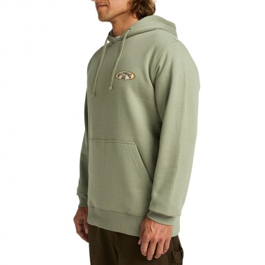 BILLABONG FOUNDATION HOODIE GREY GREEN