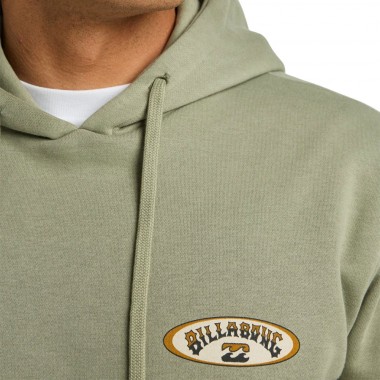 BILLABONG FOUNDATION HOODIE GREY GREEN