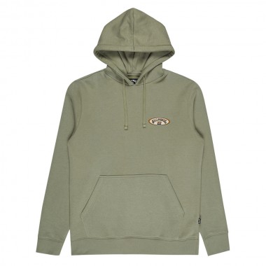 BILLABONG FOUNDATION HOODIE GREY GREEN