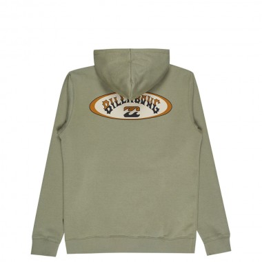 BILLABONG FOUNDATION HOODIE GREY GREEN