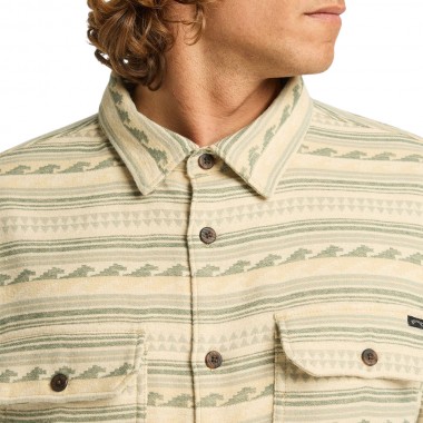 BILLABONG OFFSHORE JACQUARD FLANNEL LS SHIRT HUNTER