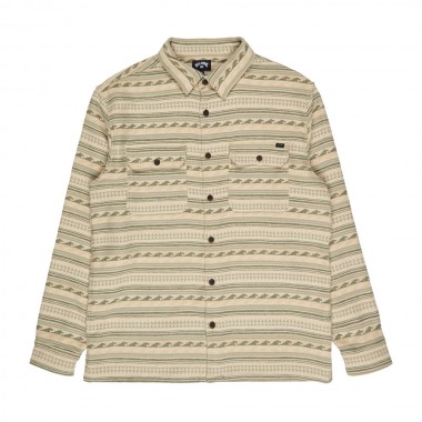 BILLABONG OFFSHORE JACQUARD FLANNEL LS SHIRT HUNTER