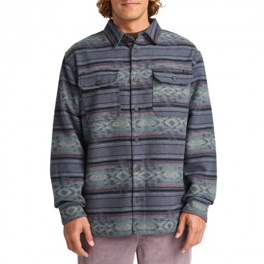 BILLABONG OFFSHORE JACQUARD FLANNEL LS SHIRT OMBRE BLUE