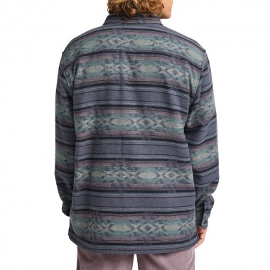 BILLABONG OFFSHORE JACQUARD FLANNEL LS SHIRT OMBRE BLUE