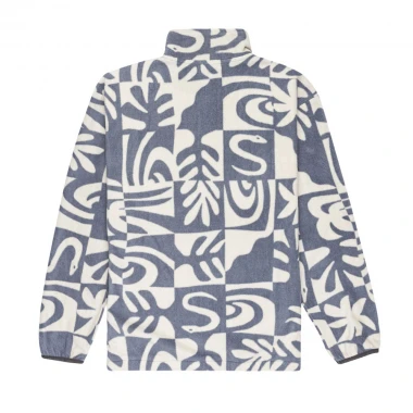 QUIKSILVER ICE FIELDS K ZIP FLEECE CHINA BLUE DESERT CHECKER