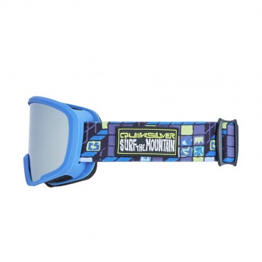 QUIKSILVER SHREDDER K SNOW GOGGLES 3D CHECK/CLUX ML SILVER S3