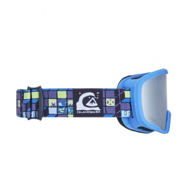 QUIKSILVER SHREDDER K SNOW GOGGLES 3D CHECK/CLUX ML SILVER S3