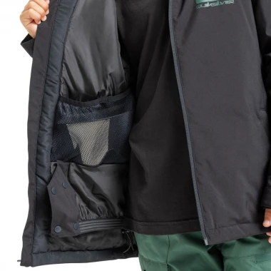 QUIKSILVER MISSION K SNOW JACKET BLACK