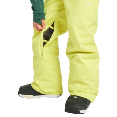 QUIKSILVER ESTATE K SNOW PANTS YELLOW PLUM