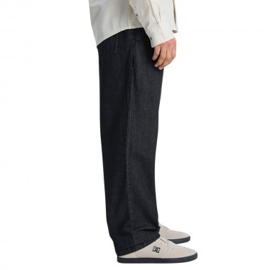 QUIKSILVER TAXER REGULAR DENIM PANTS BLACK