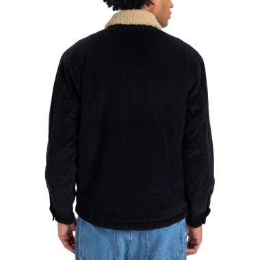 QUIKSILVER DNA SHERPA HARRINGTON JACKET BLACK