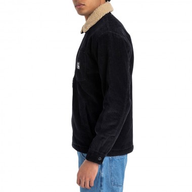 QUIKSILVER DNA SHERPA HARRINGTON JACKET BLACK