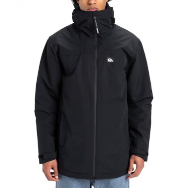 QUIKSILVER OVERCAST 3K PARKA JACKET BLACK