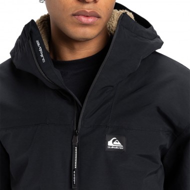 QUIKSILVER OVERCAST 3K PARKA JACKET BLACK