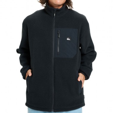 QUIKSILVER CLEAN COAST ZIP FLEECE BLACK