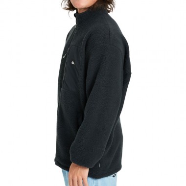 QUIKSILVER CLEAN COAST ZIP FLEECE BLACK