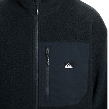 QUIKSILVER CLEAN COAST ZIP FLEECE BLACK