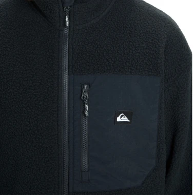 QUIKSILVER CLEAN COAST ZIP FLEECE BLACK