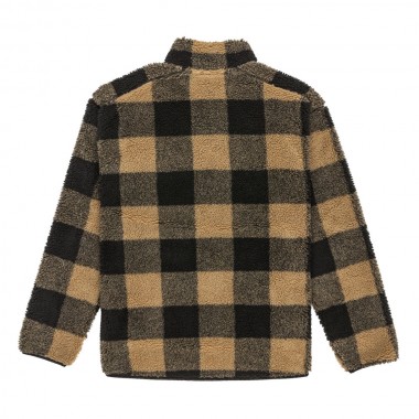 QUIKSILVER MERCURY WOODLANDS HALF ZIP SHERPA SWEATSHIRT ELMWOOD