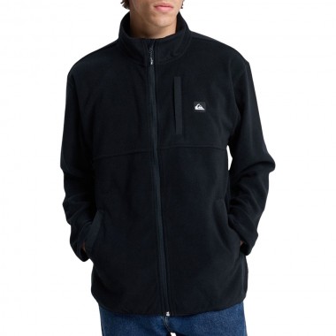 QUIKSILVER NO DESTINATION ZIP FLEECE BLACK
