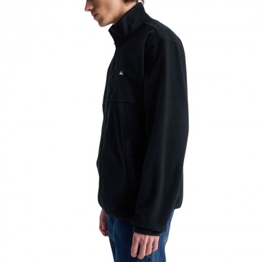 QUIKSILVER NO DESTINATION ZIP FLEECE BLACK