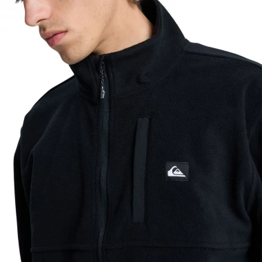 QUIKSILVER NO DESTINATION ZIP FLEECE BLACK