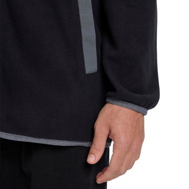 QUIKSILVER NO DESTINATION ZIP FLEECE BLACK