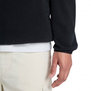 QUIKSILVER NO DESTINATION HALF ZIP FLEECE BLACK