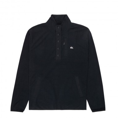 QUIKSILVER NO DESTINATION HALF ZIP FLEECE BLACK