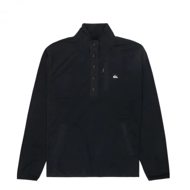 QUIKSILVER NO DESTINATION HALF ZIP FLEECE BLACK
