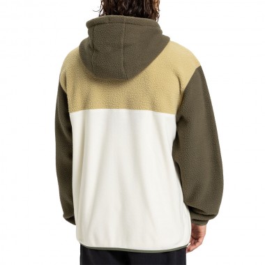 QUIKSILVER OCEAN VIEW MIX UP FLEECE HOODIE GRAPE LEAF