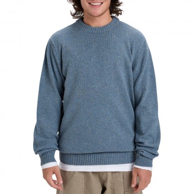QUIKSILVER SLOW SONG NEPPY SWEATER ASHLEY BLUE