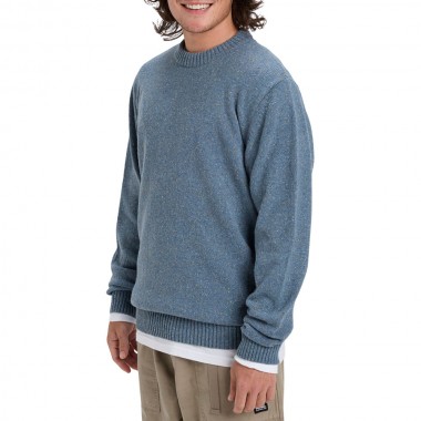 QUIKSILVER SLOW SONG NEPPY SWEATER ASHLEY BLUE