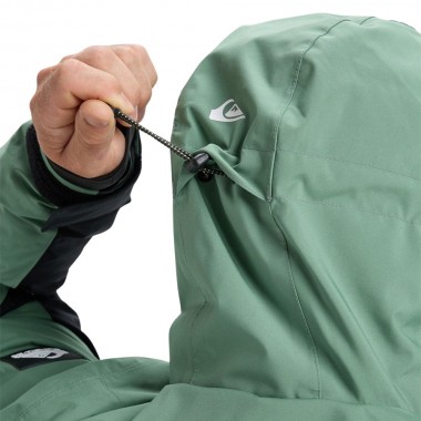 QUIKSILVER SYCAMORE BLOCK 20K SNOW JACKET DARK IVY
