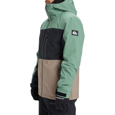 QUIKSILVER SYCAMORE BLOCK 20K SNOW JACKET DARK IVY