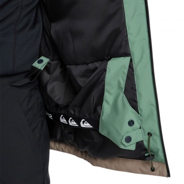 QUIKSILVER SYCAMORE BLOCK 20K SNOW JACKET DARK IVY