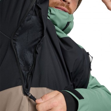 QUIKSILVER SYCAMORE BLOCK 20K SNOW JACKET DARK IVY