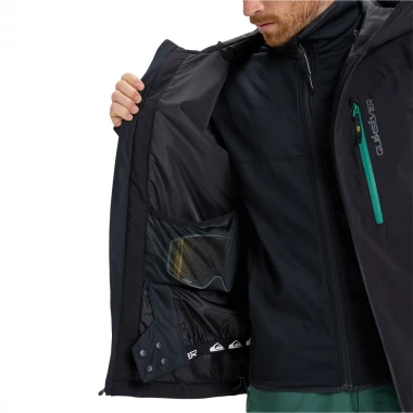 QUIKSILVER TITANO SNOW JACKET TRUE BLACK