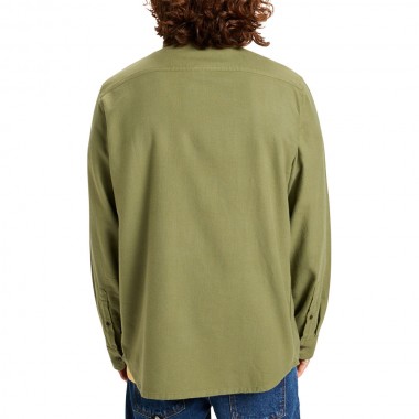 QUIKSILVER MOTHERFLY SOLID LS SHIRT LODEN GREEN