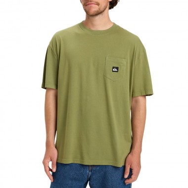 QUIKSILVER SALT WATER POCKET TEE LODEN GREEN