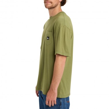 QUIKSILVER SALT WATER POCKET TEE LODEN GREEN