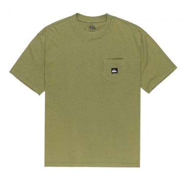 QUIKSILVER SALT WATER POCKET TEE LODEN GREEN
